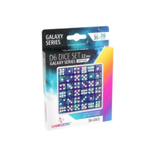 Set de 36 Dés à  6 faces 12mm Galaxy Series neptune Gamegenic