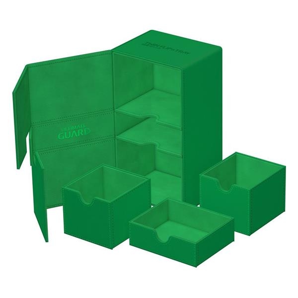 Twin Flip'n Tray 200+ XenoSkin Monocolor Vert - Ultimate Guard – Image 2