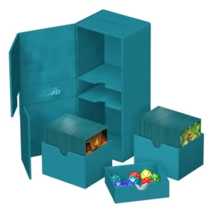 Twin Flip n Tray 266 Cartes XenoSkin – Bleu Petrol – Ultimate Guard