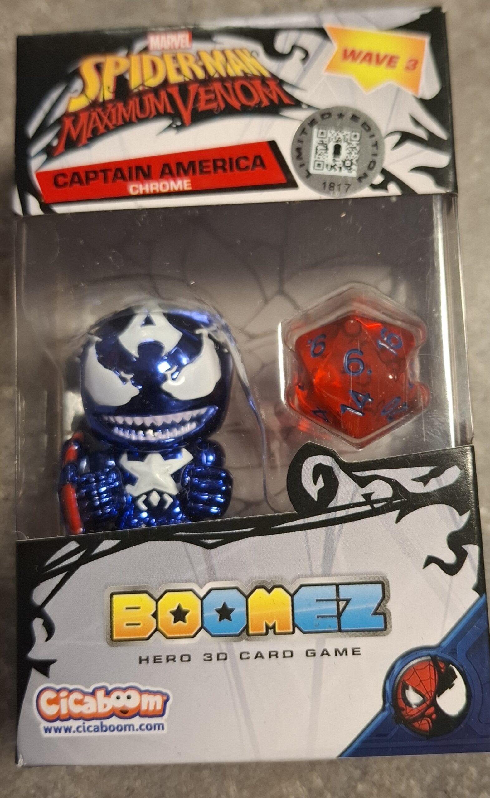 serie Wave 3 Marvel Spiderman Maximun Venom - Action Figure Boomez CAPTAIN AMERICA