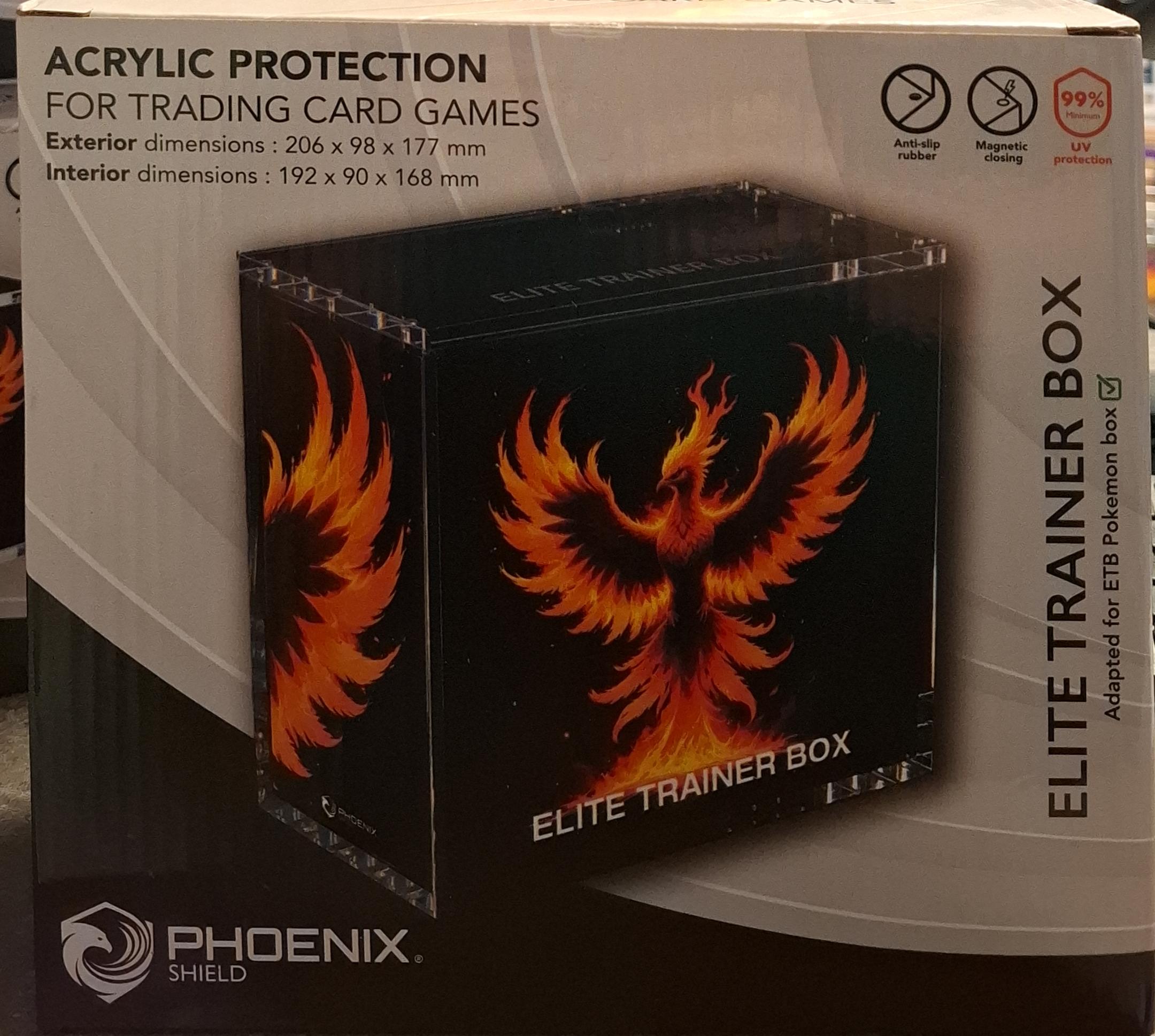 Protection Acrylique – Elite Trainer Box 99 % Phoenix