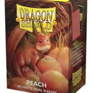 100 Protèges cartes Dual Matte –  Peach – Piip Dragon Shield