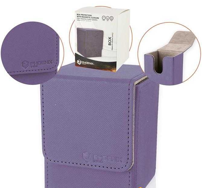 PHOENIX SHIELD DECK BOX MAGNETIQUE DELUXE LIGHT VIOLET – Image 2