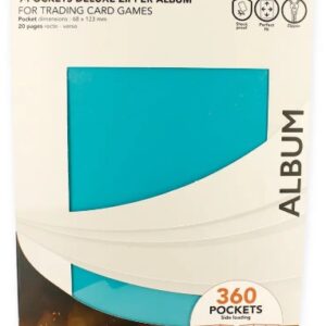 Portfolio -Zip Album – SideLoad – Turquoise – 360 Cases (20 Pages De 18 Cases)