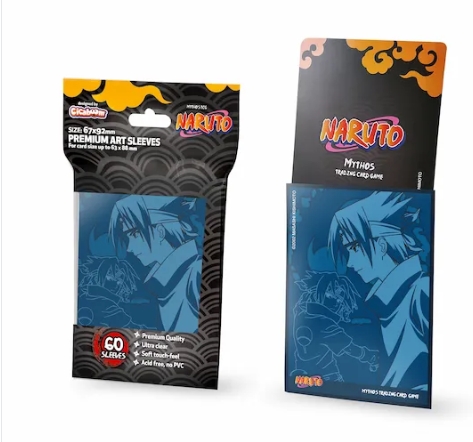 Sleeves NARUTO Mythos TCG - Blue Sasuke (Paquet de 60)